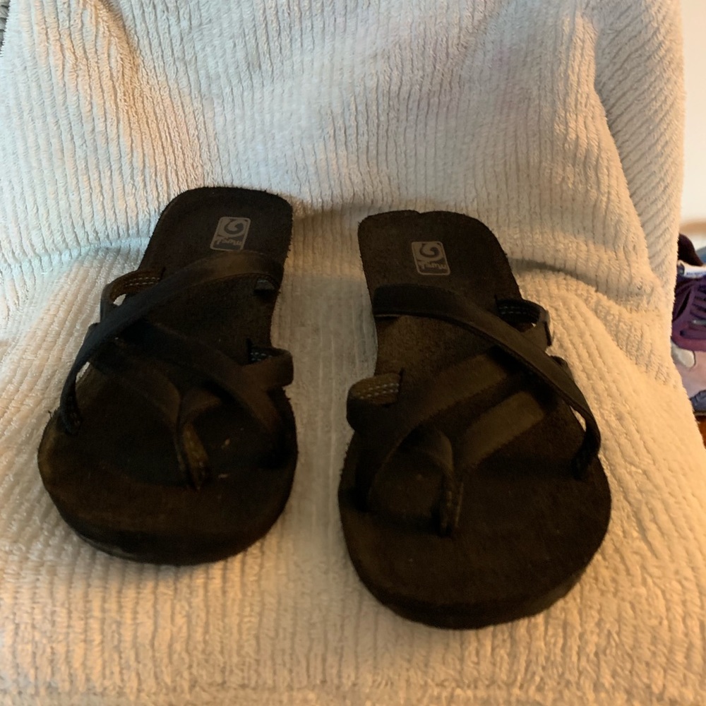 Wedge flip flops